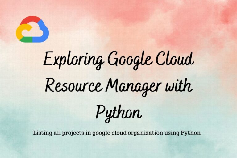 google cloud resource manager python